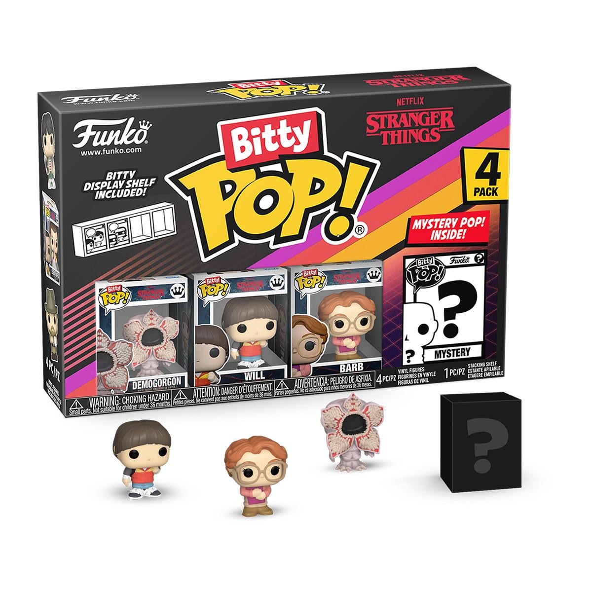 Набір ігрових фігурок BITTY POP! Дивні дива Демогоргон 4 фігурки (83661) Набір ігрових фігурок BITTY POP! Дивні дива Демогоргон 4 фігурки (83661)