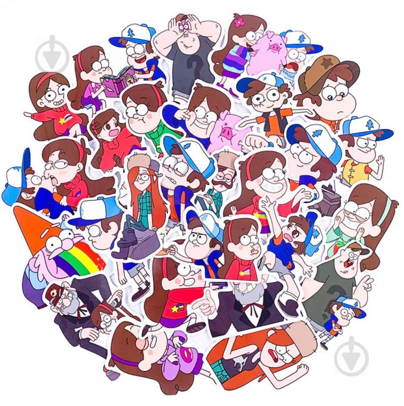 Наклейки на ноутбук American Drama Gravity Falls 39 шт