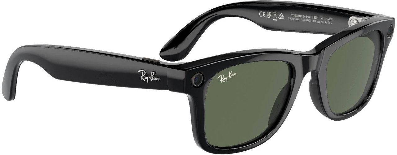 Смарт-очки Ray-Ban Meta Wayfarer Shiny Black Frame Green Lenses RW4006 601/71 50-22 - фото 3