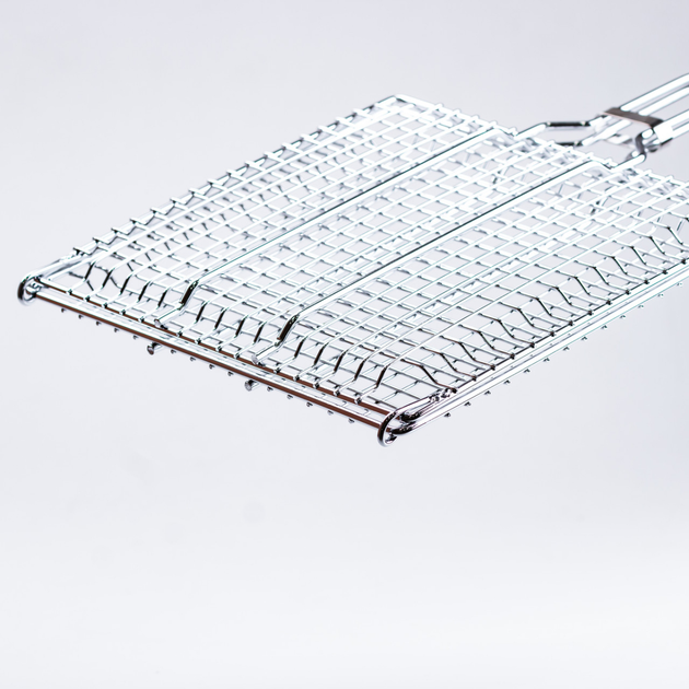 Решітка для гриля та барбекю плоска Grill прямокутна нержавіюча сталь 24х24 см (HP455RESH) - фото 7 Решітка для гриля та барбекю плоска Grill прямокутна нержавіюча сталь 24х24 см (HP455RESH) - фото 7