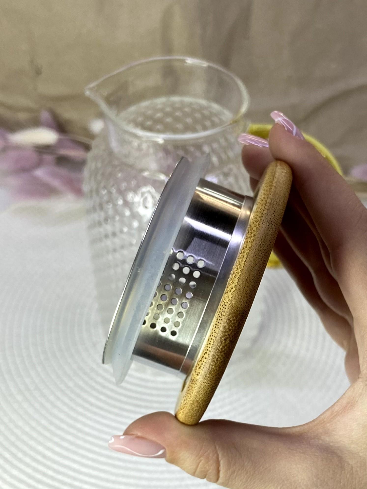 Кувшин с бамбуковой крышкой 1,5 л (62425378) - фото 3