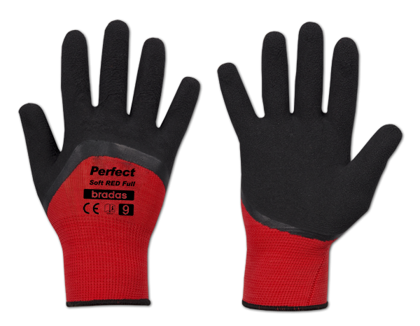 Перчатки защитные Bradas PERFECT SOFT FULL латекс р. 8 Red (2382833897)