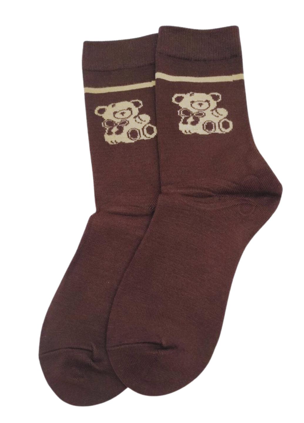 Шкарпетки жіночі теплі з ангорою Ведмежатко 914-01 р. 36-40 1 шт. Різнокольоровий (12562158)