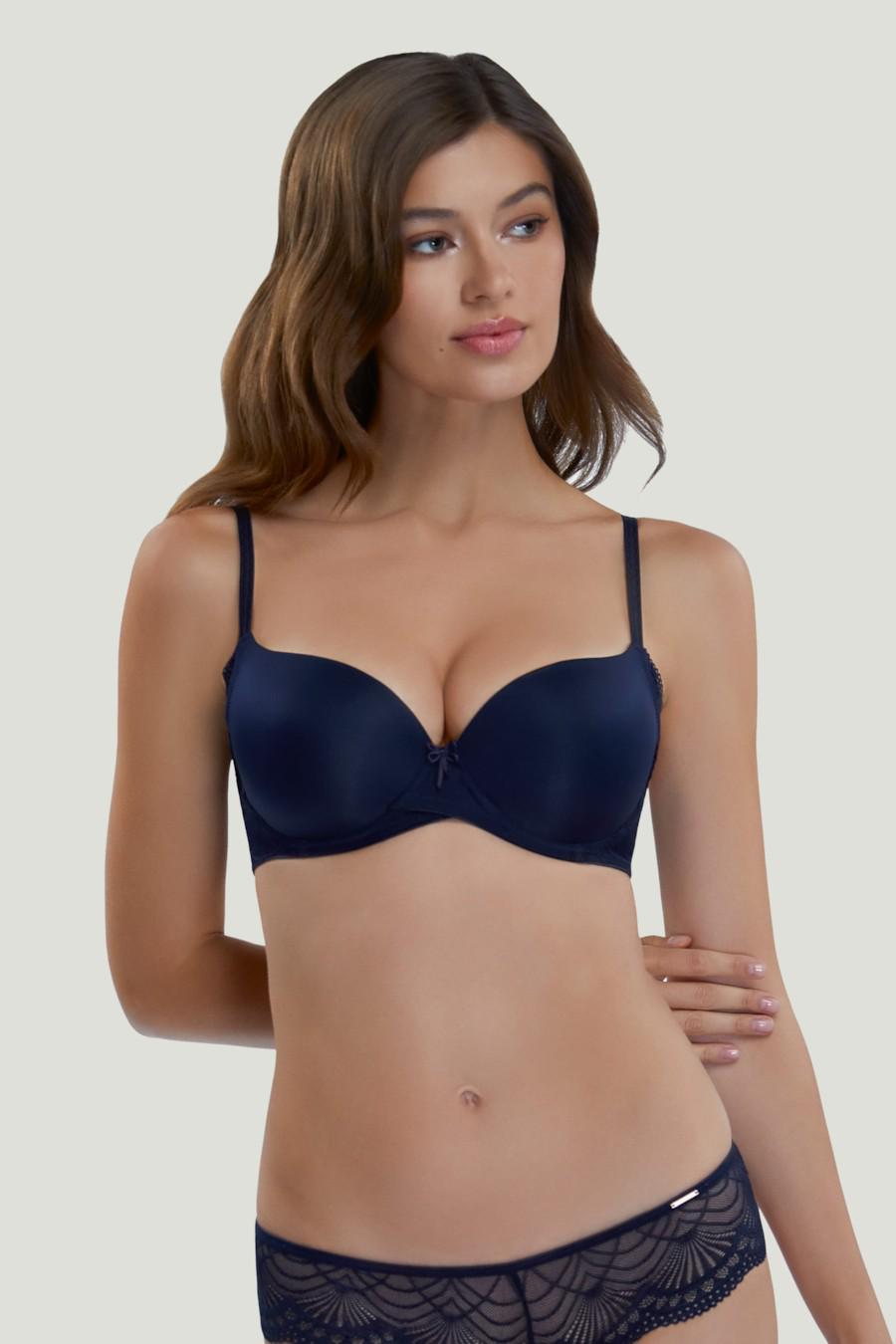 Бюстгальтер з ущільненою чашкою Marc&Andre 75D Синій (69757)