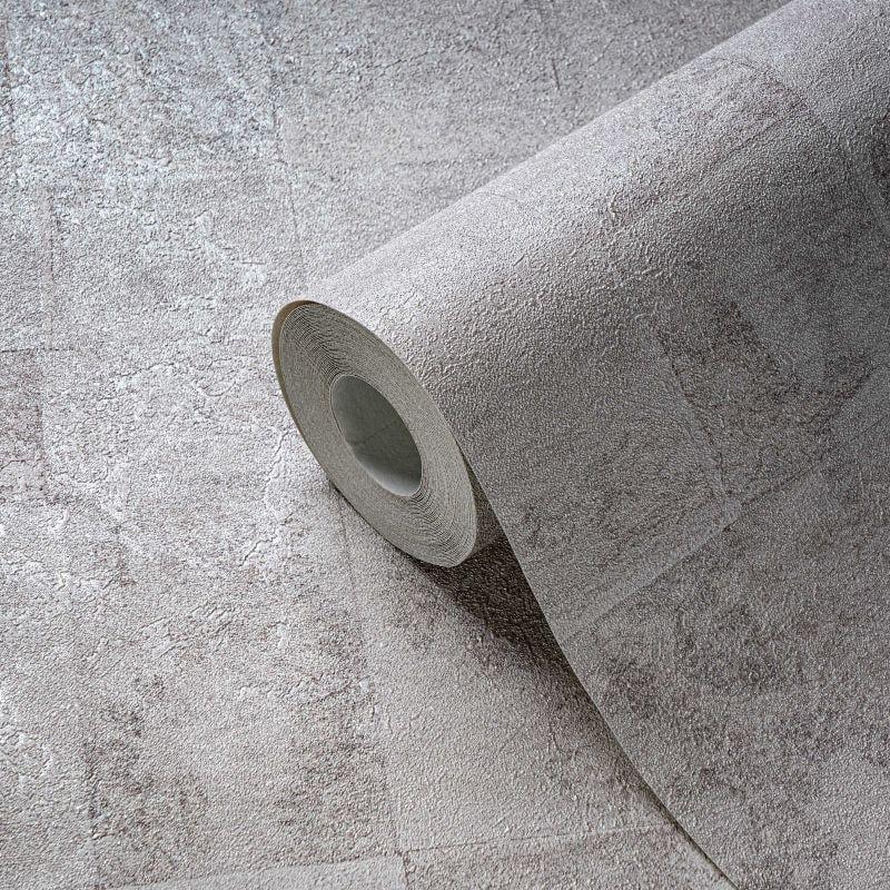 Обои флизелиновые AS Creation Metropolitan 39671-3 Противень винил горячего тиснения 0,53х10,05 м Серый