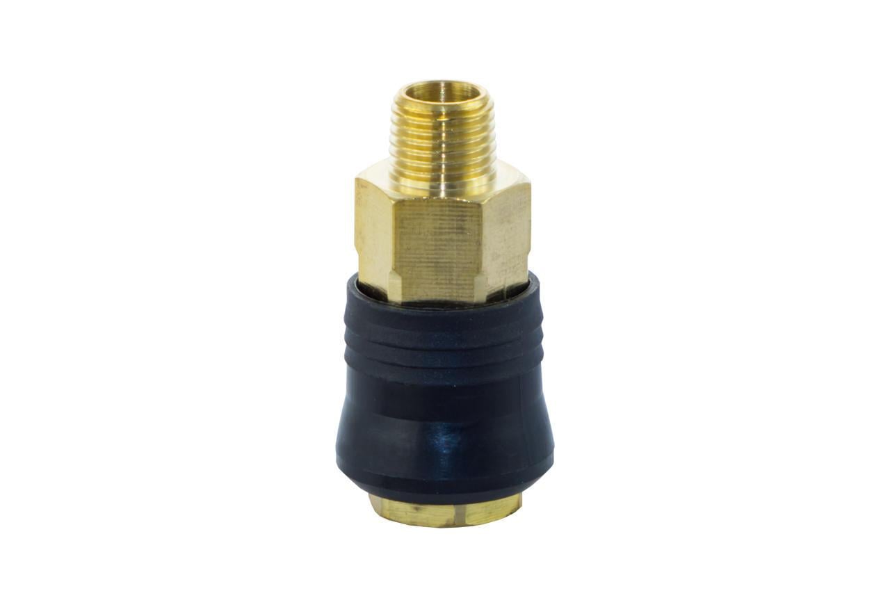 Соединение быстросъемное Intertool с внешней резьбой 1/4" латунь (PT-1815)