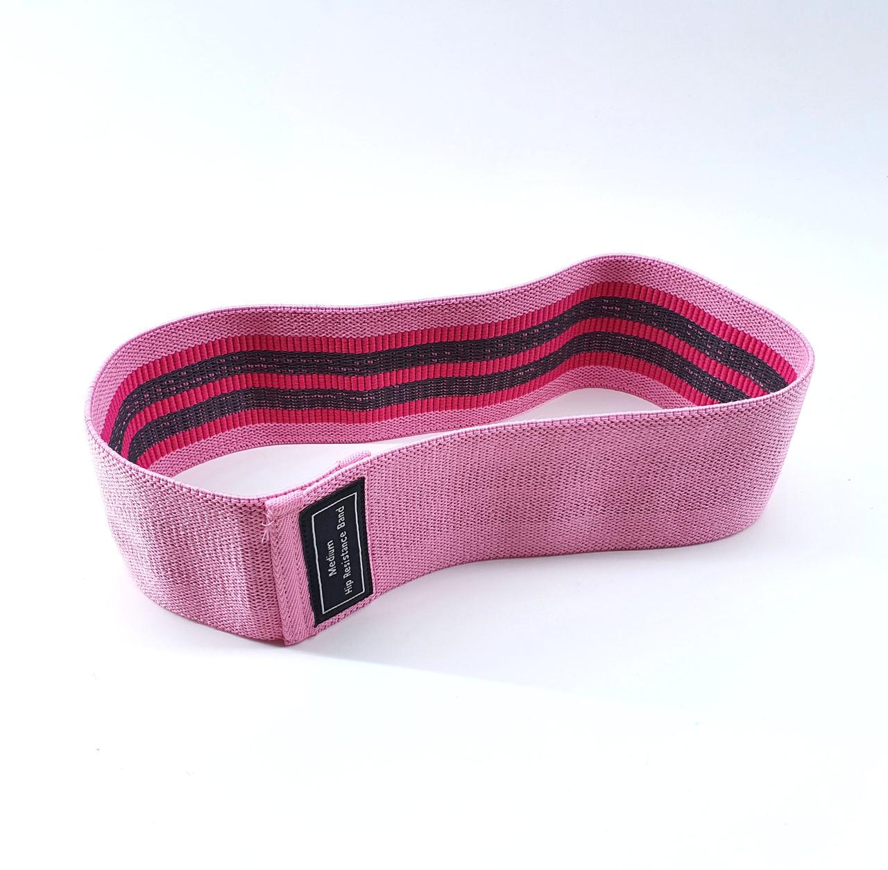 Тканевая фитнес резинка для упражнений XL 1 шт. Розовый