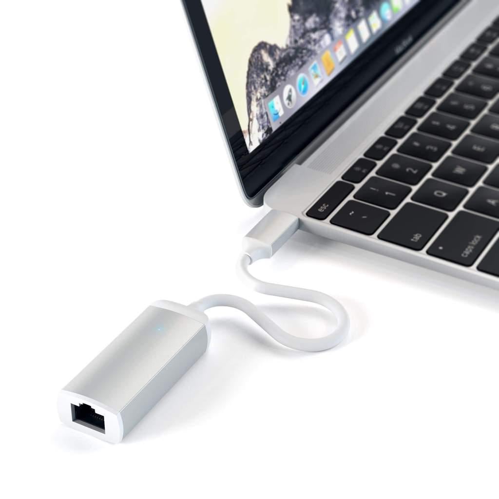 Satechi Type-C Ethernet Adapter, Silver(ST-TCENS) - фото 3