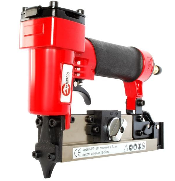Пневмостеплер Intertool PT-1611 2415739323 в кейсе 12-25 мм 7 атм 1,4 кг