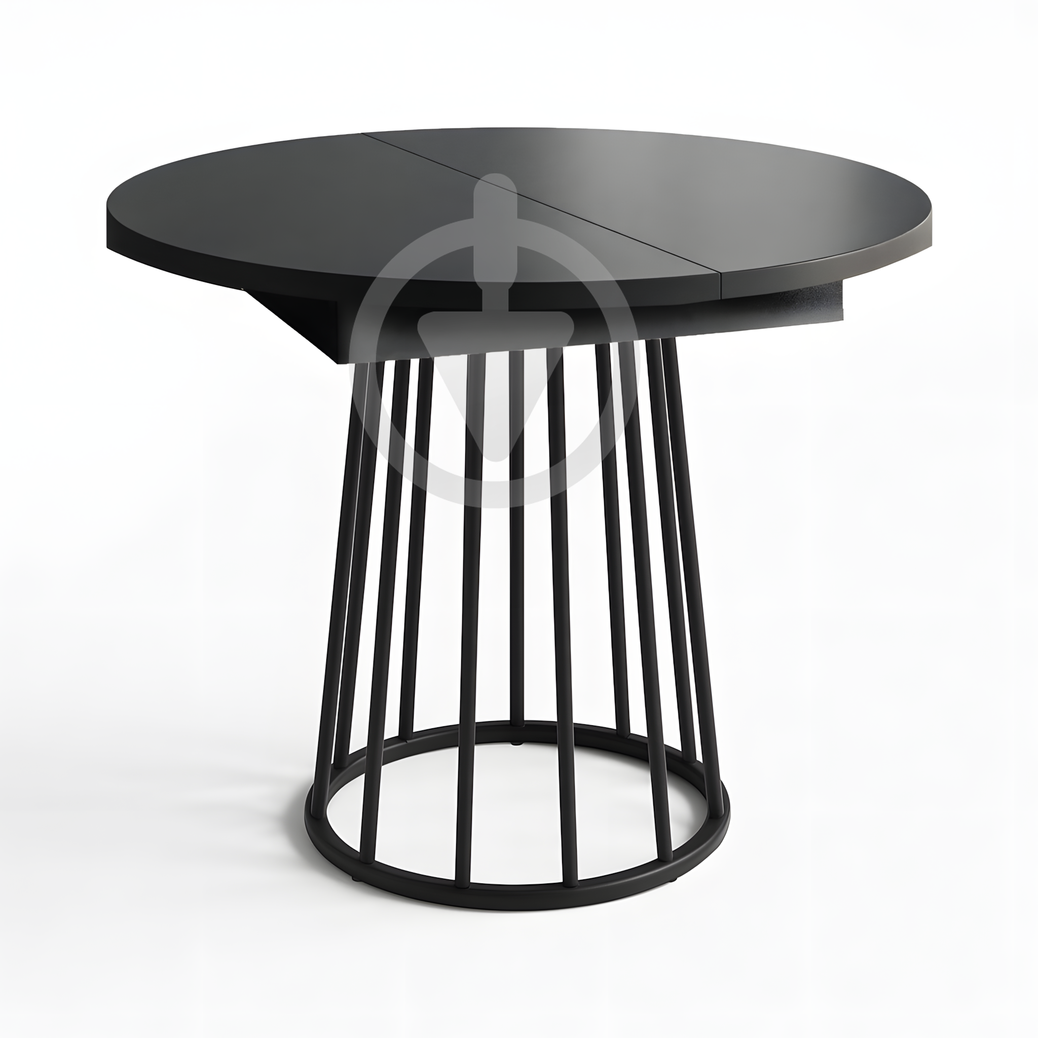 Стол кухонный раскладной RoMax Elegant Slide 80x80/110x80 см Loft Антрацит/Черный - фото 1 Стол кухонный раскладной RoMax Elegant Slide 80x80/110x80 см Loft Антрацит/Черный - фото 1