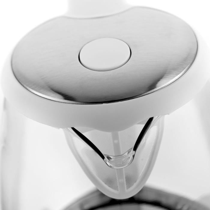 Электрочайник First FA-5404-2-WI glass 1,7 л 2200 Вт White (26450507) - фото 6