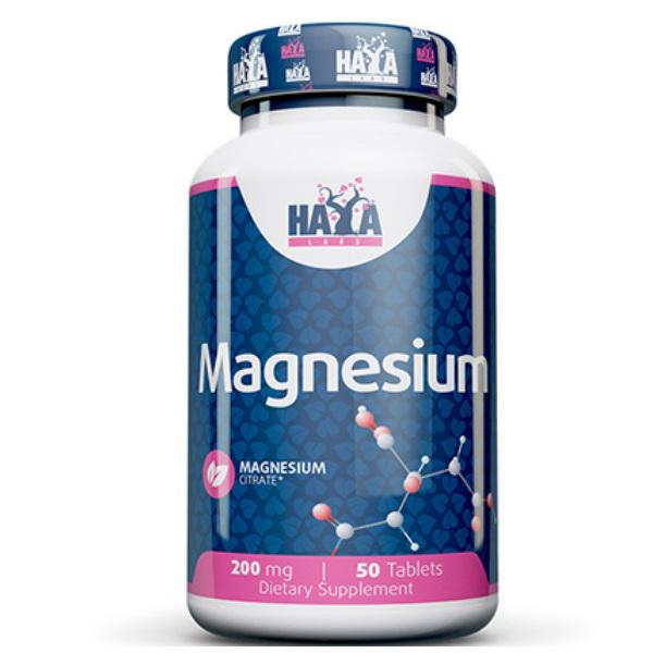 Микроэлемент Магний Haya Labs Magnesium Citrate 200 мг 50 таб.