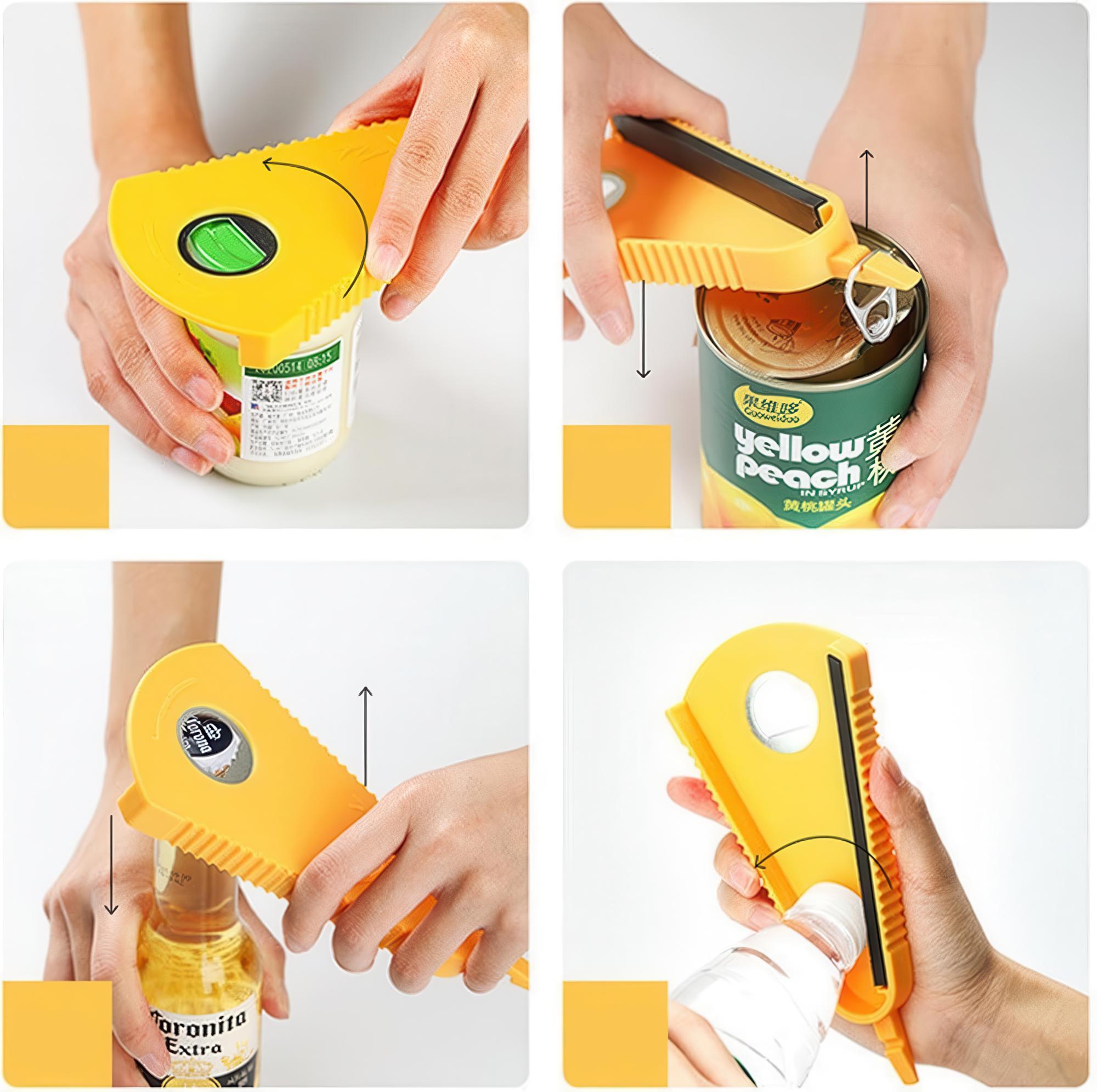 Открывалка многофункциональная для бутылок банок и крышек - фото 10