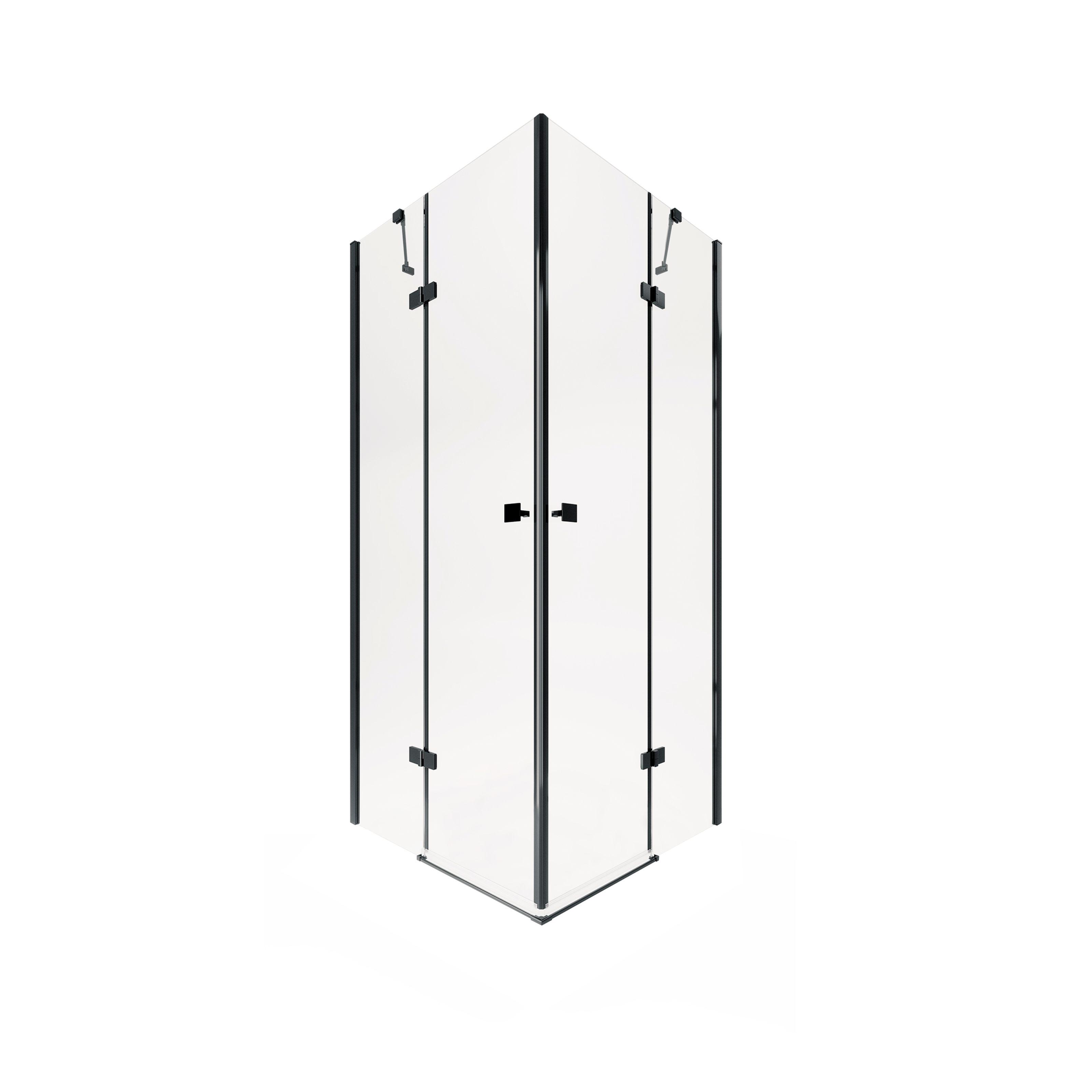 Душевая кабина Qtap Crow CROWBLA1099SC6 89x89x190 см Черный (125742)