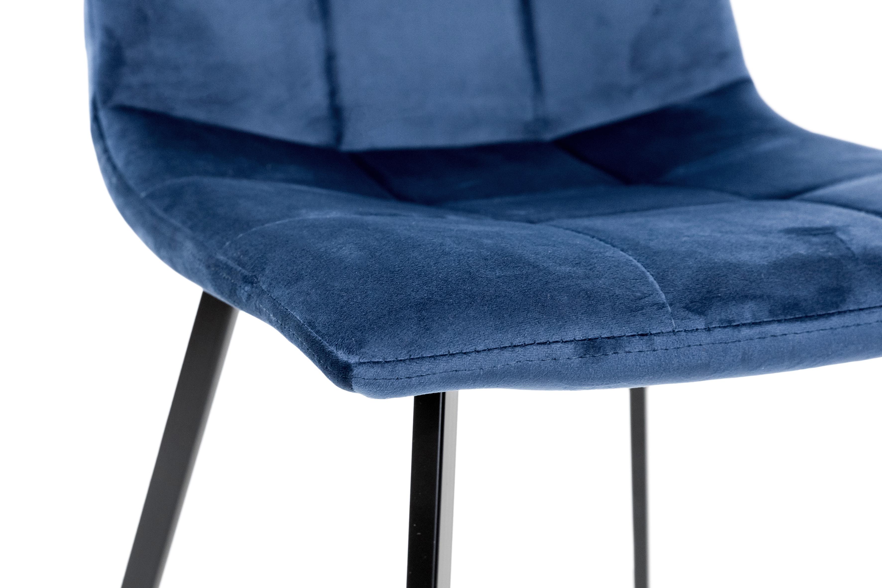 Стілець для кухні та вітальні ГРЕЙС Ментос 420х870х450 мм Чорний/Синій (GAА0057185) - фото 8 Стілець для кухні та вітальні ГРЕЙС Ментос 420х870х450 мм Чорний/Синій (GAА0057185) - фото 8