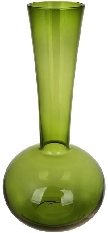 Ваза стеклянная Toulouse 15х36 см Зеленый