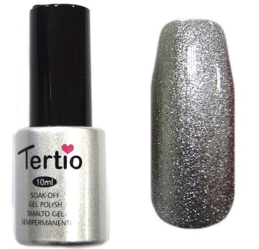 Гель-лак Tertio 008 Серебряный с микроблестками плотный Гель-лак Tertio 008 Серебряный с микроблестками плотный