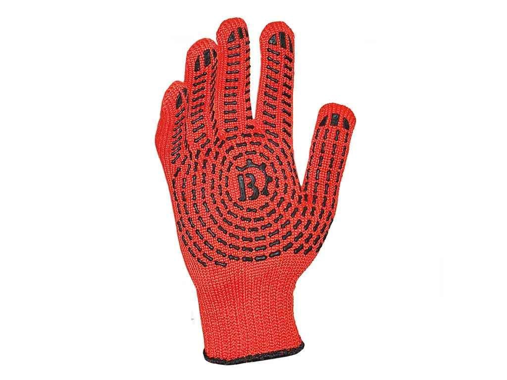 Перчатки рабочие Master BOB 4040 Мастер ХБ40ПЄ60 7 класс ПВХ р. 11 Красный (977008)