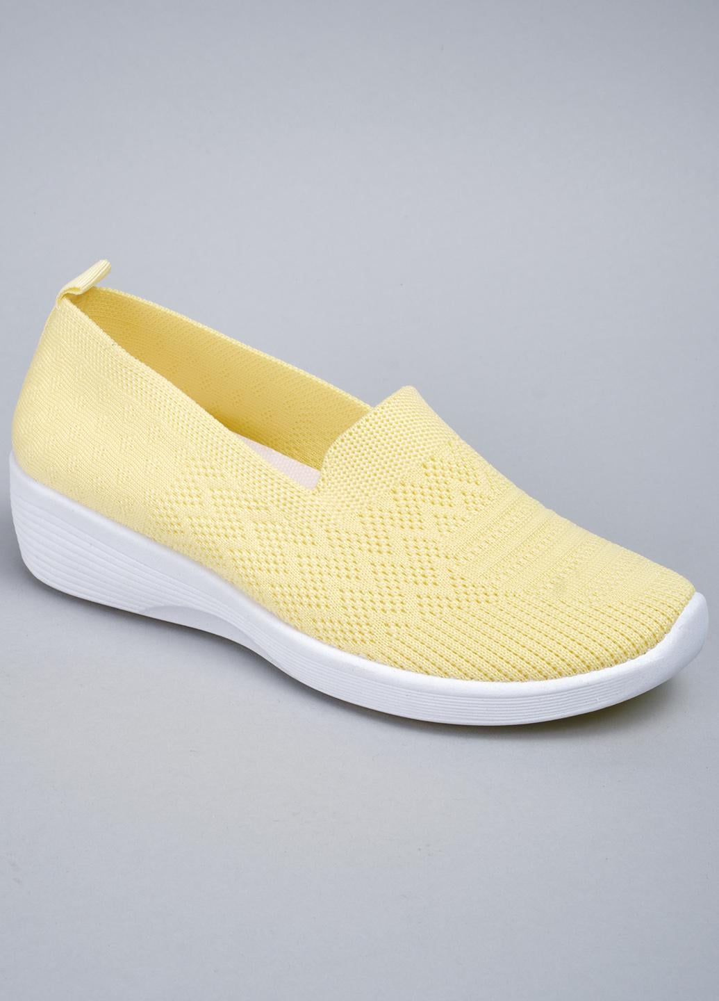 Слипоны женские Power KJ12 р. 39 Желтый (343515_39)