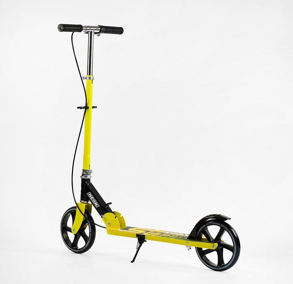 Самокат двухколесный Skyper Neon N-81483/6 стальная рама/ручной тормоз/грипсы резиновые/колеса PU d 200 мм (25107456) Самокат двухколесный Skyper Neon N-81483/6 стальная рама/ручной тормоз/грипсы резиновые/колеса PU d 200 мм (25107456)