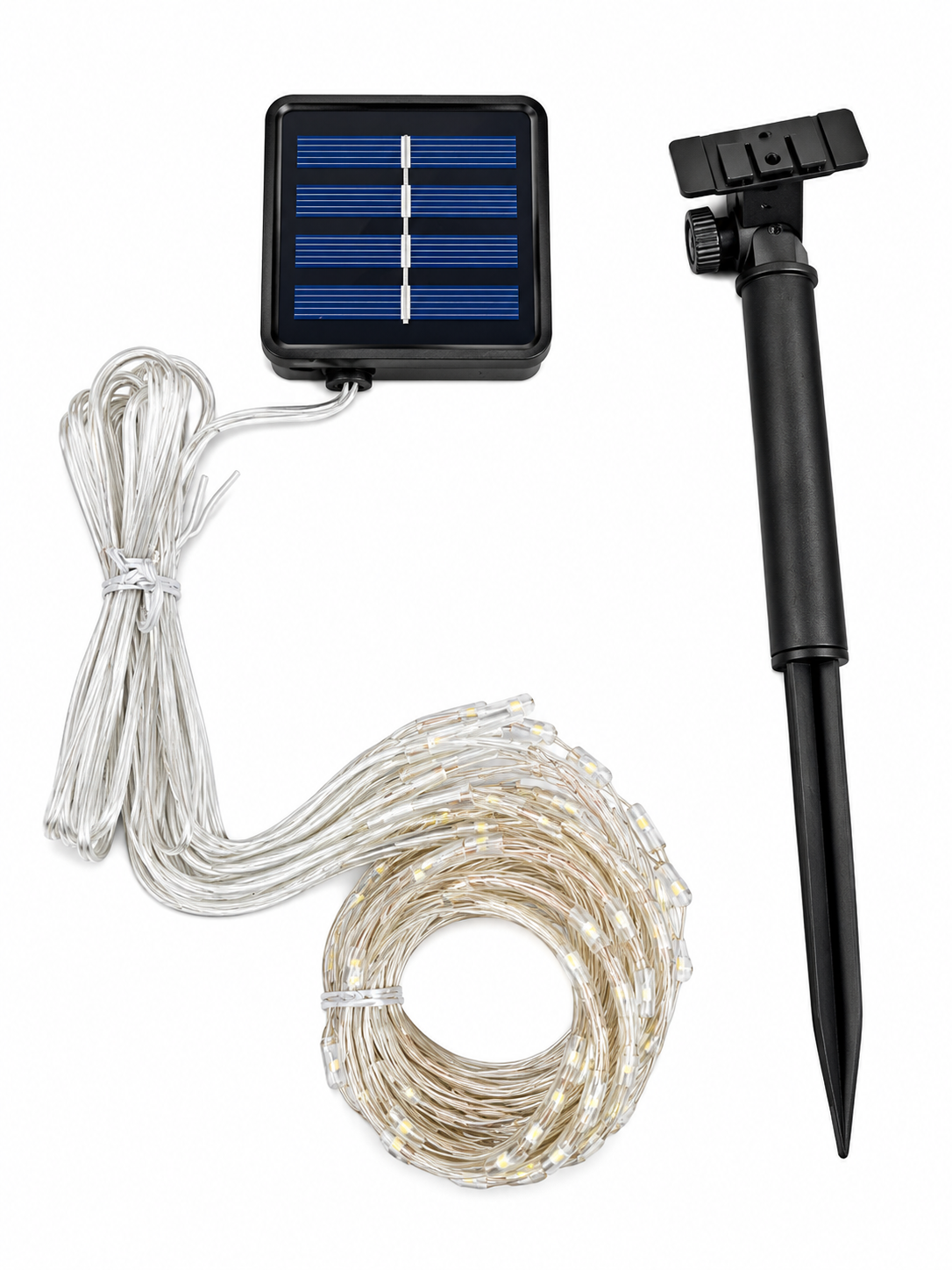 Гірлянда-штора вулична світлодіодна на сонячній батареї 100 LED 3х1 м IP54 Білий