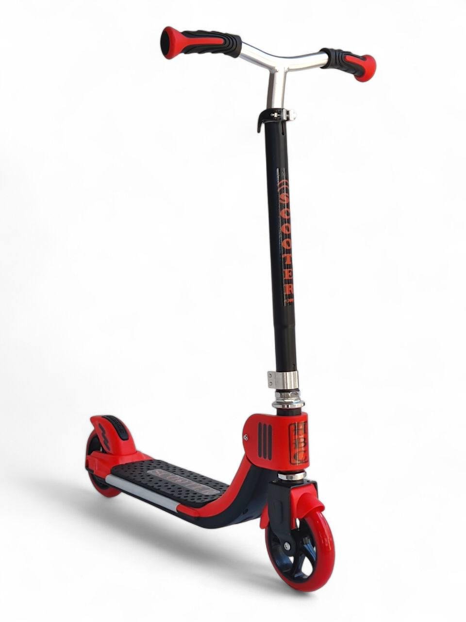 Самокат дитячий двоколісний Scooter HBC 391X до 75 кг з ножним гальмом Червоний (391Xr-s2)