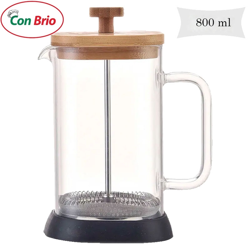 Заварник Con Brio CB-6680W френч-прес 800 мл (26202712) - фото 3 Заварник Con Brio CB-6680W френч-прес 800 мл (26202712) - фото 3