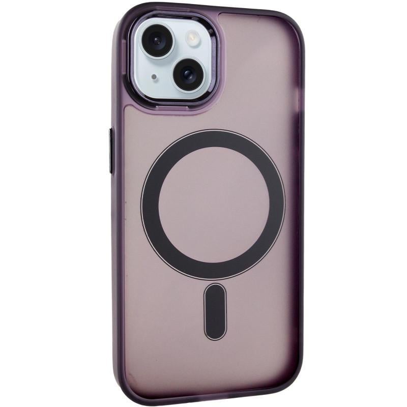 Противоударный Чехол TPU+PC Lily with MagSafe для Apple iPhone 14 (6.1") Dark Purple