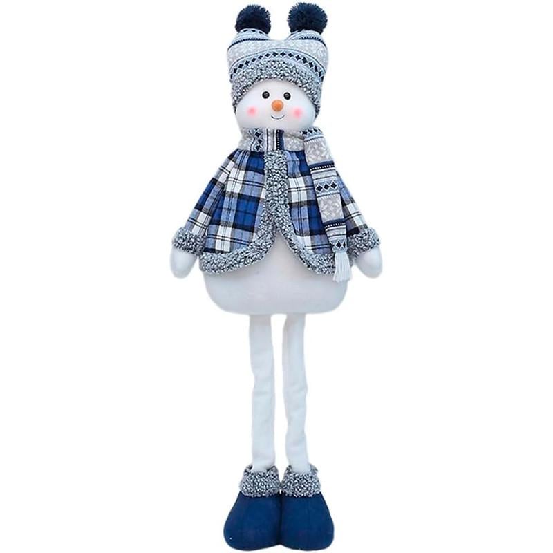 Мягкая фигура новогодняя Lesko YH239902B Снеговик под елку 75 см Blue (31160202) Мягкая фигура новогодняя Lesko YH239902B Снеговик под елку 75 см Blue (31160202)