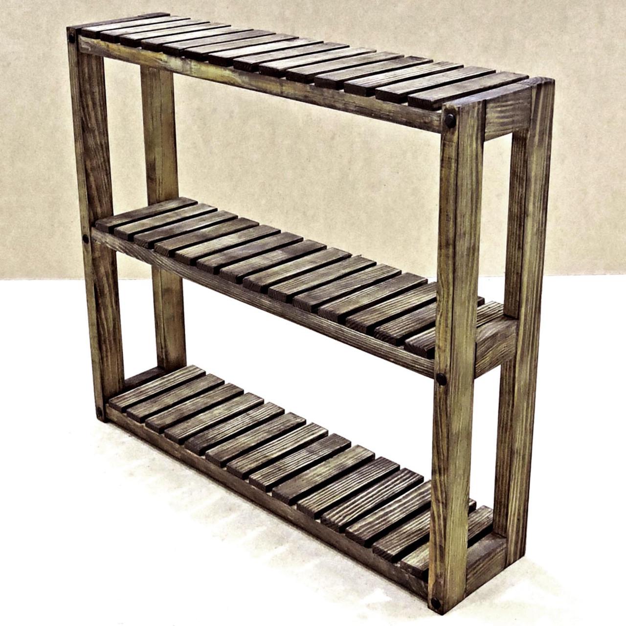 Полка для ванной из дерева Гамбург Сепия (ВНП/000308)