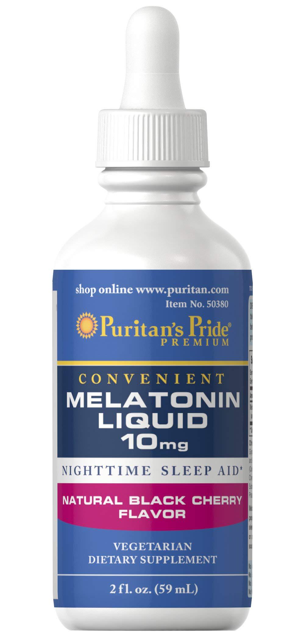 Мелатонин Puritan's Pride Melatonin Liquid Black Cherry 10 mg 60 мл