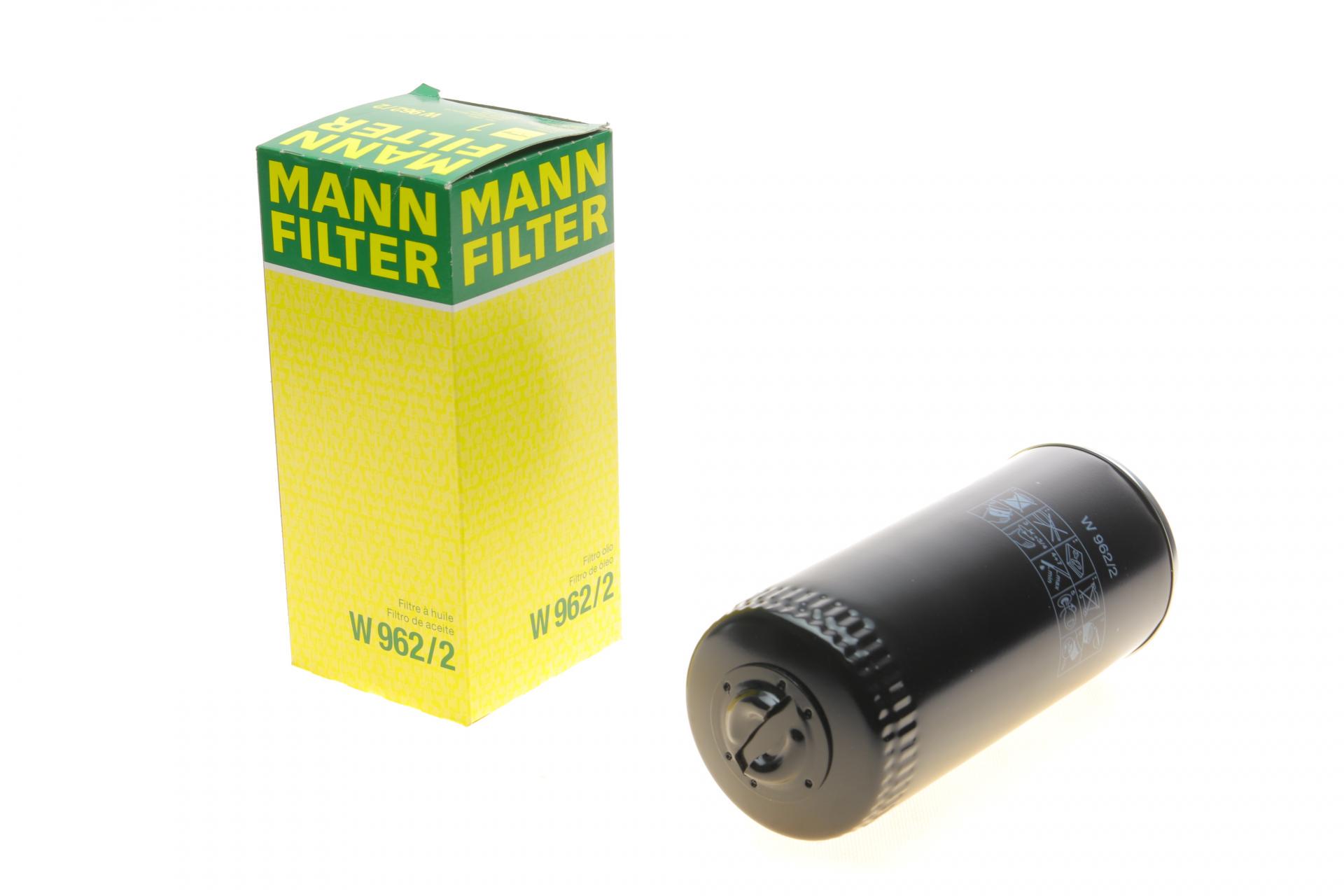 Фильтр масляный Mann-Filter для Renault Trucks/Volvo 71- (W 962/2)