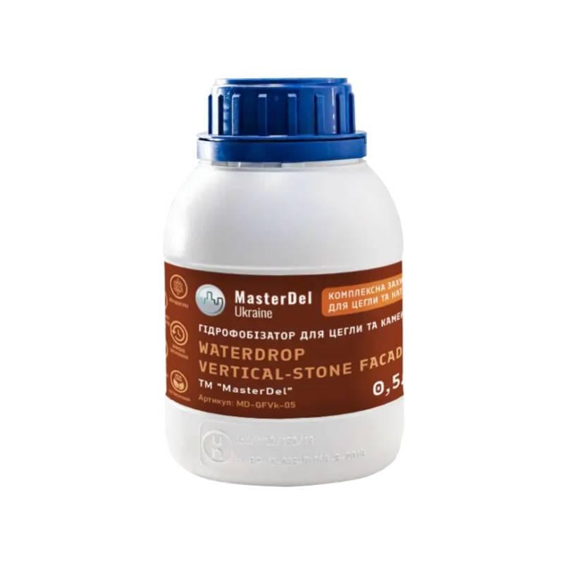 Гидрофобизатор для кирпича и камня MasterDel WaterDrop Vertical-Stone Facade 1:3 0,5 л (29389362)