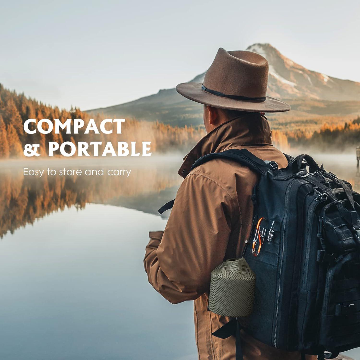 Кухоль зі складною ручкою Lixada Titanium 550 мл Grey (Y6017-3) - фото 6