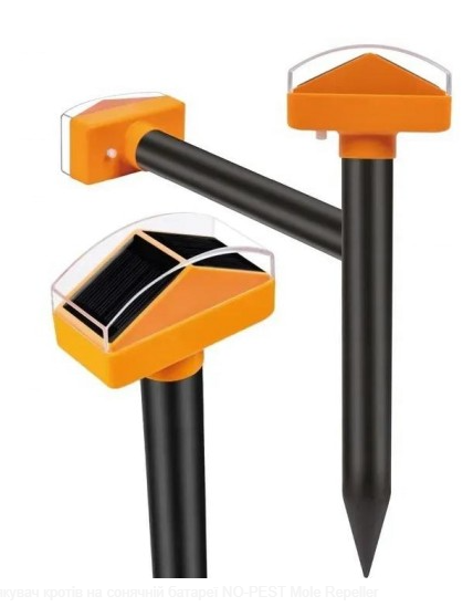 Відлякувач кротів на сонячній батареї No Pest Mole Repeller комплект 1800 м2 - фото 4 Відлякувач кротів на сонячній батареї No Pest Mole Repeller комплект 1800 м2 - фото 4