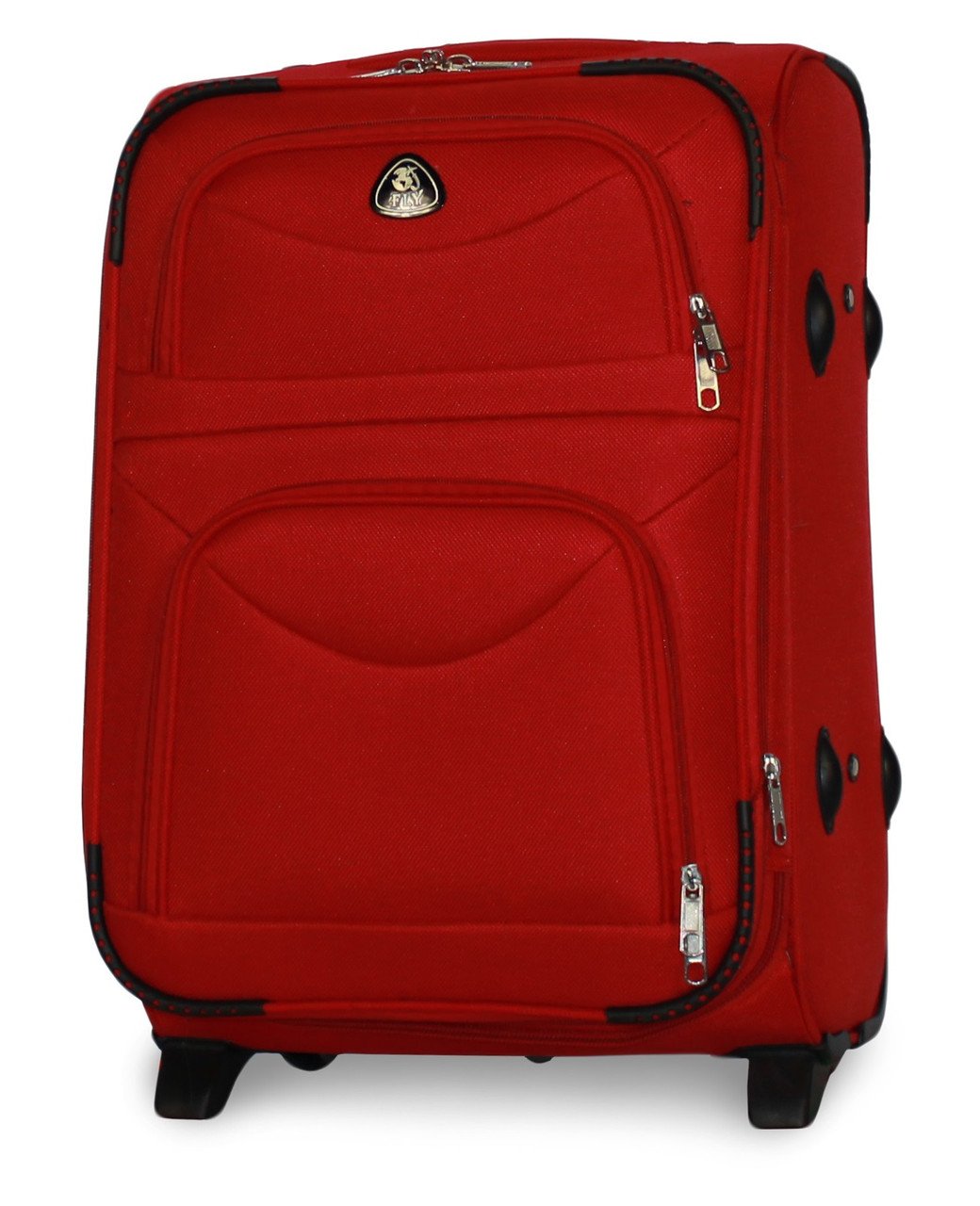 Валіза ручна поклажа Fly 6802 мала на 2 колесах 54х35х22 см Бордовий