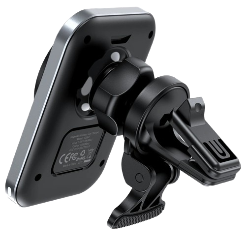 Автомобільний зарядний пристрій Choetech 15 W магнітне кріплення PD3.0/QC3.0/USB-C Black (T206-F) - фото 2