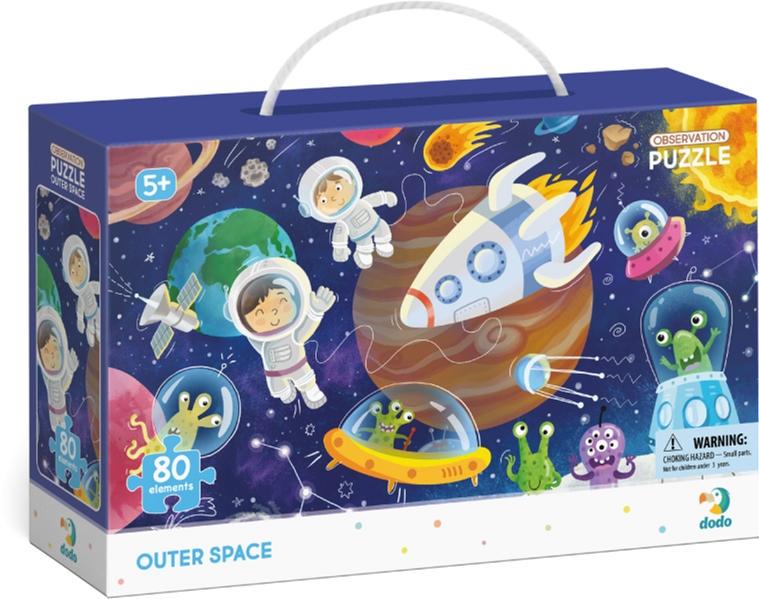 Гра дитяча Dodo Пазл із завданням Космічний простір 25х6,5х16 см 80 ел. (300368)