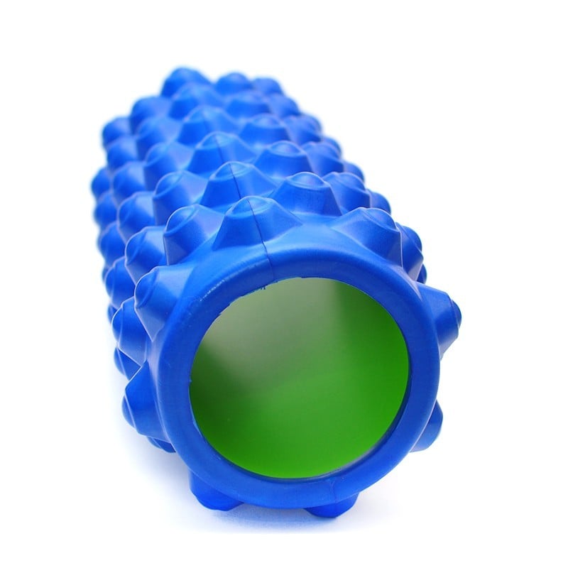 Валик массажный FitEnergy 0005  для спины и йоги 33x14 см Синий - фото 2