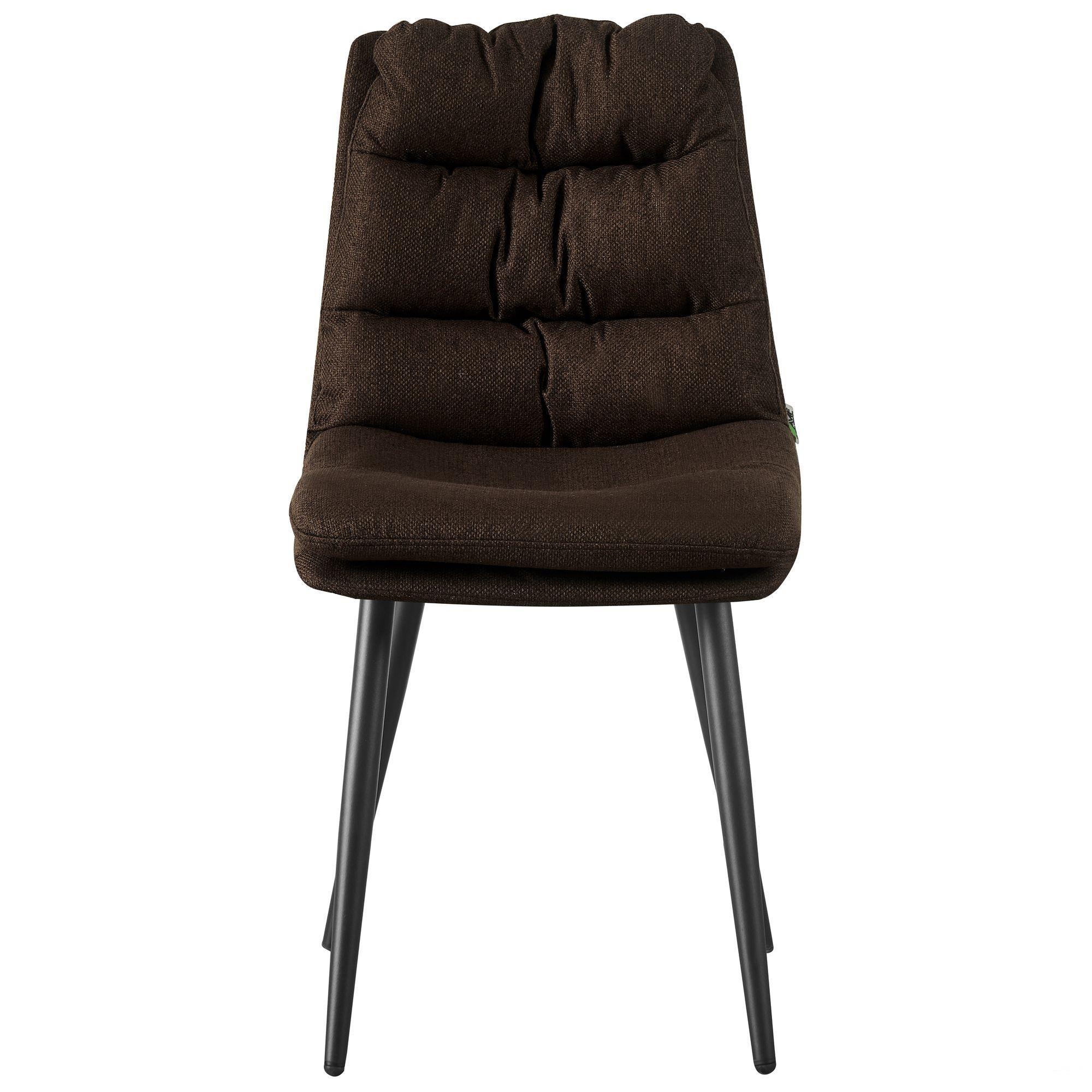 Стілець AMF Barni Чорний/Коричневий (555349) - фото 2 Стілець AMF Barni Чорний/Коричневий (555349) - фото 2