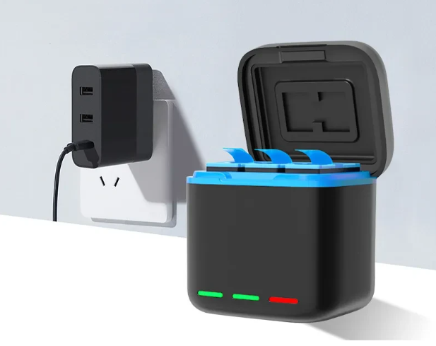 Зарядное устройство бокс для хранения 3-х аккумуляторов GoPro Hero 5 6 7 8 (HD-578) Зарядное устройство бокс для хранения 3-х аккумуляторов GoPro Hero 5 6 7 8 (HD-578)