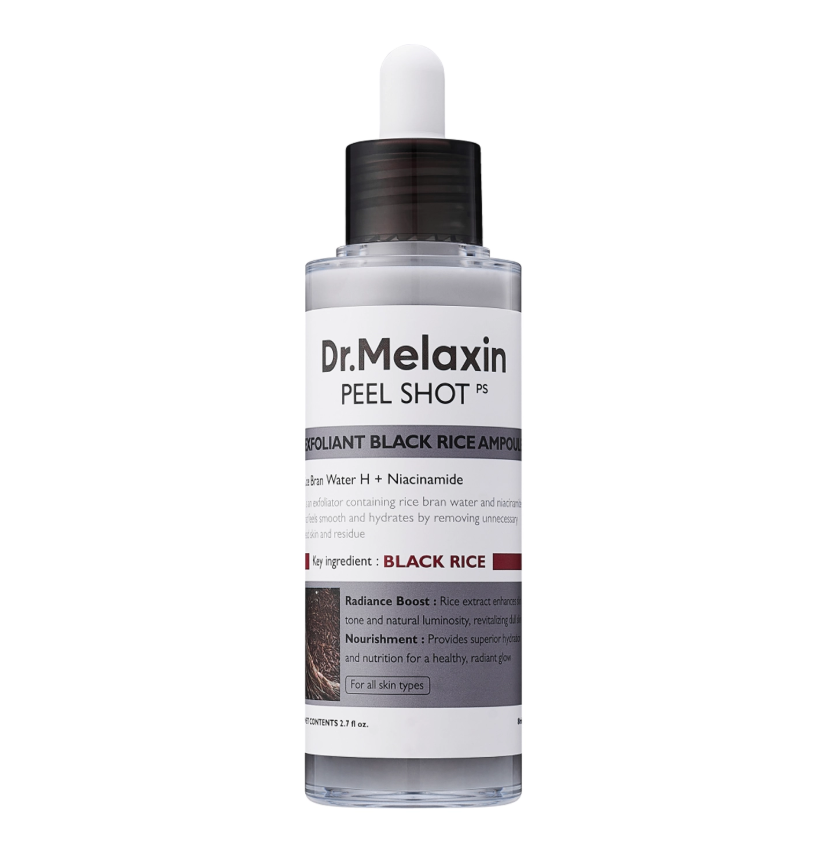 Сыворотка для лица Dr.Melaxin Peel Shot Exfoliating Black Rice Ampoule 80 мл Сыворотка для лица Dr.Melaxin Peel Shot Exfoliating Black Rice Ampoule 80 мл