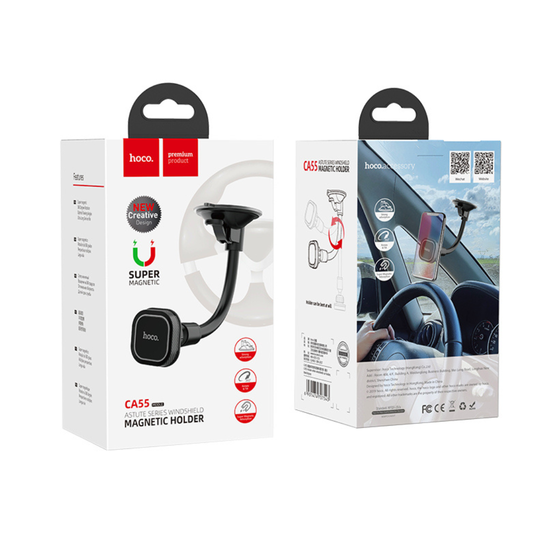 Автодержатель для телефона магнитный Hoco CA55 на лобовое стекло (29090810) - фото 7