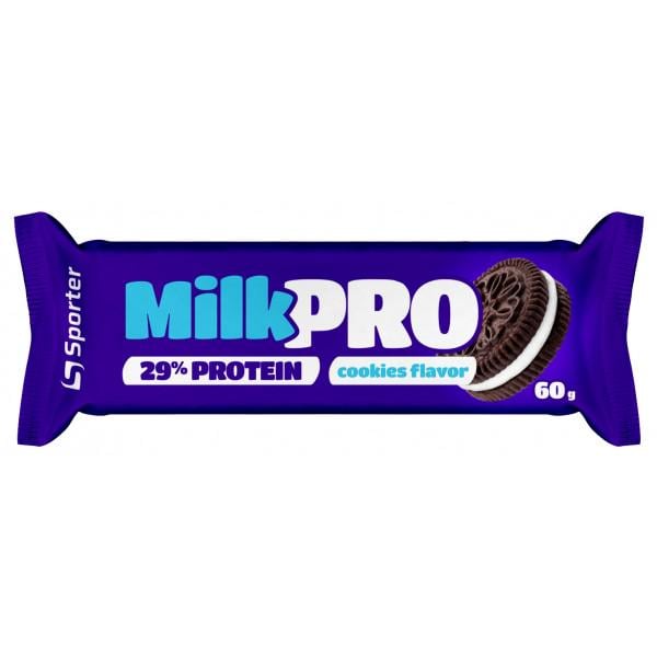 Батончик протеиновый Sporter Protein Bar Milk Pro Cookies Flavor 60 г