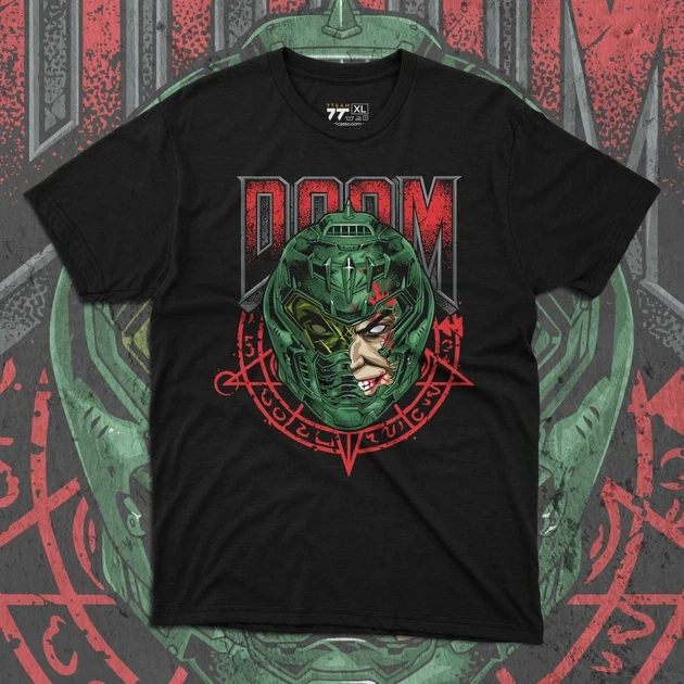 Футболка мужская с принтом Doom Doomguy р. 48 (Anime1043)