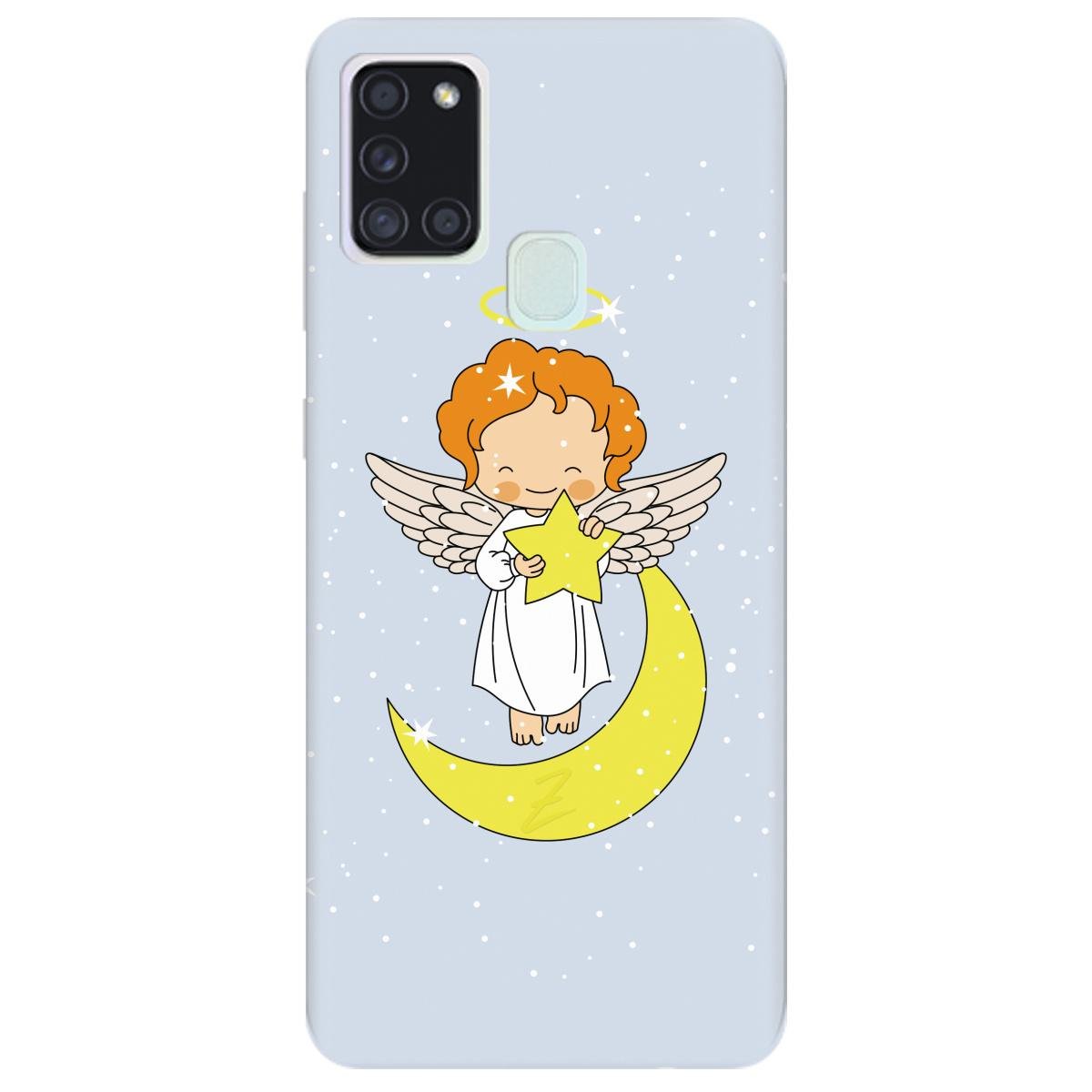 Силиконовый чехол Zorrov для Samsung Galaxy A21s - Angel (14100040114087674)