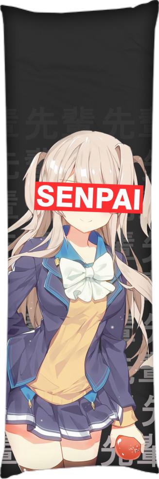 Подушка дакимакура Senpai 6 40x100 см (13545422)