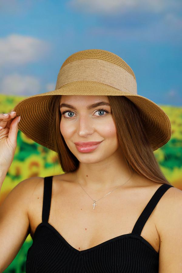 Капелюх жіночий Braxton канотьє Паола Темно-бежевий (1719)