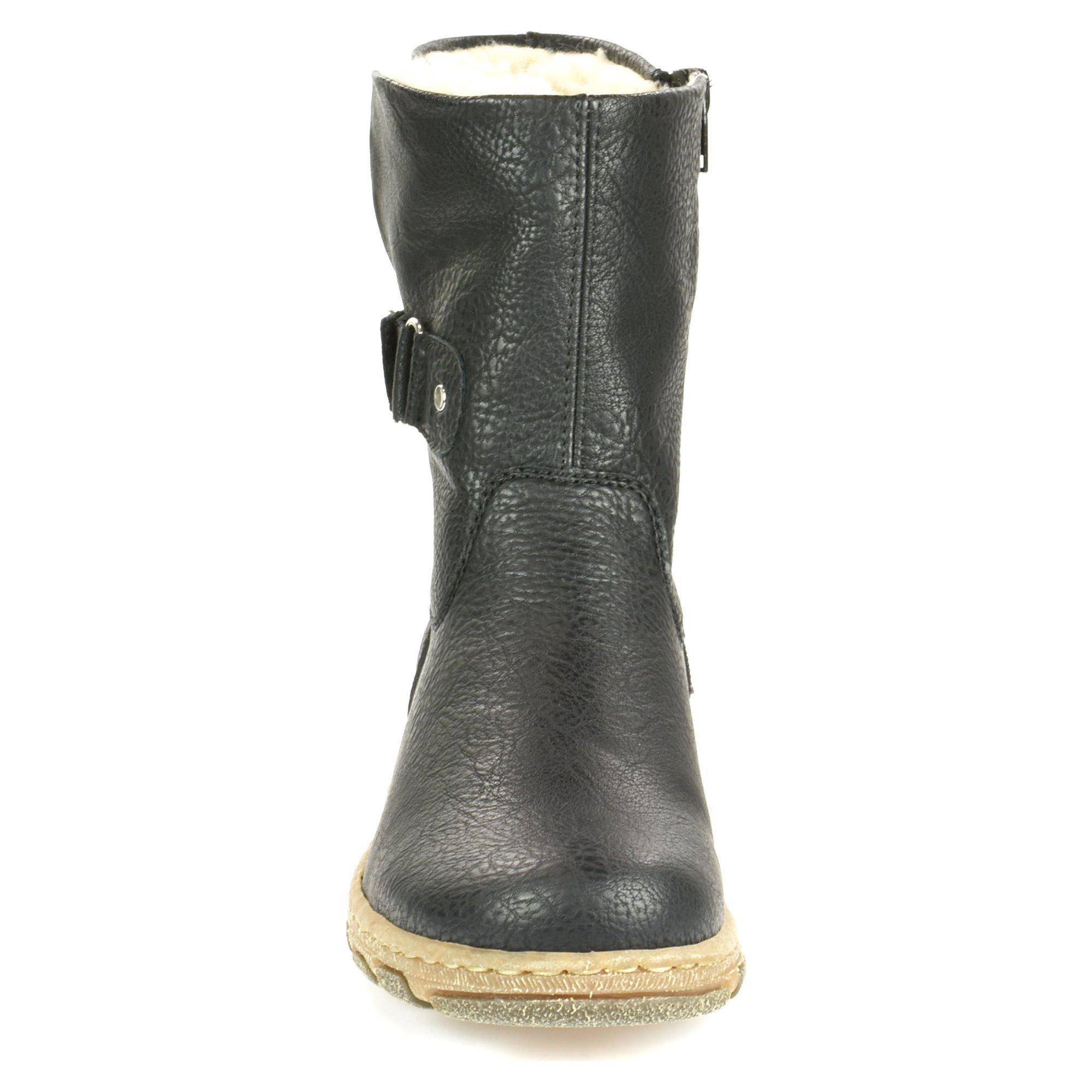 Напівчоботи жіночі зимові Rieker р. 40 Чорний (011116-40) - фото 8