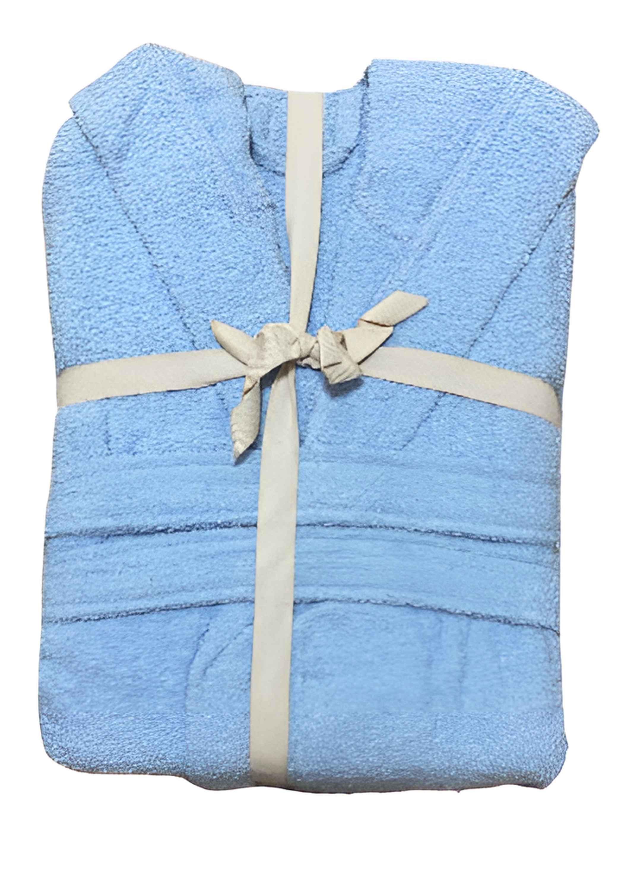 Халат махровый унисекс L Синий (12924303)